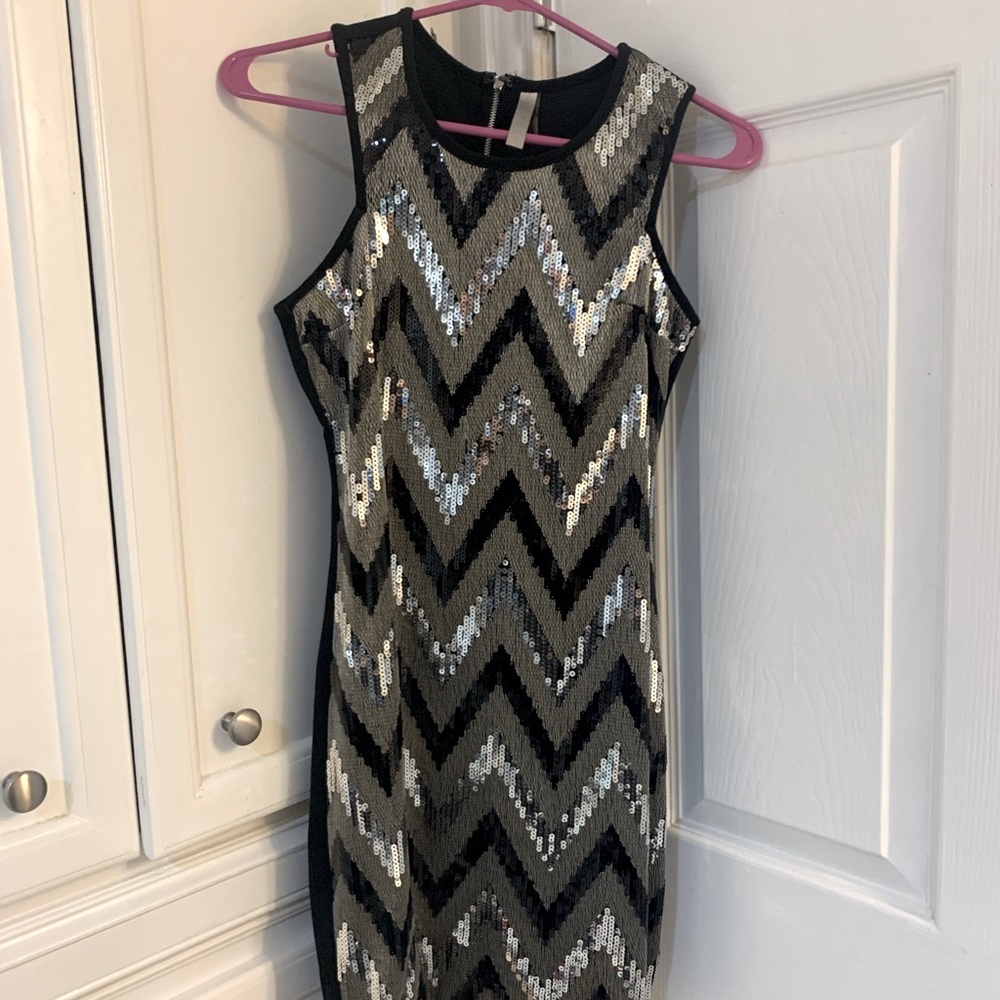 Black and Silver Party Dress